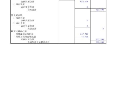 【公告】令和5年度（令和6年６月30日現在）貸借対照表